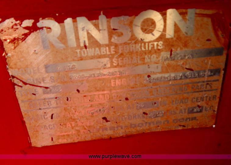 image for item I4498 Rinson 4HLS forklift