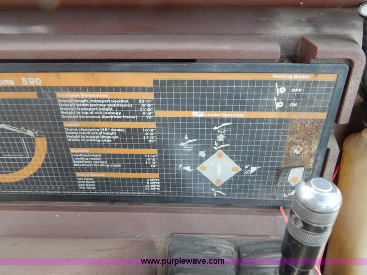 image for item I4500 1991 Case 590 Construction King backhoe