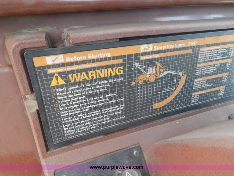 image for item I4500 1991 Case 590 Construction King backhoe
