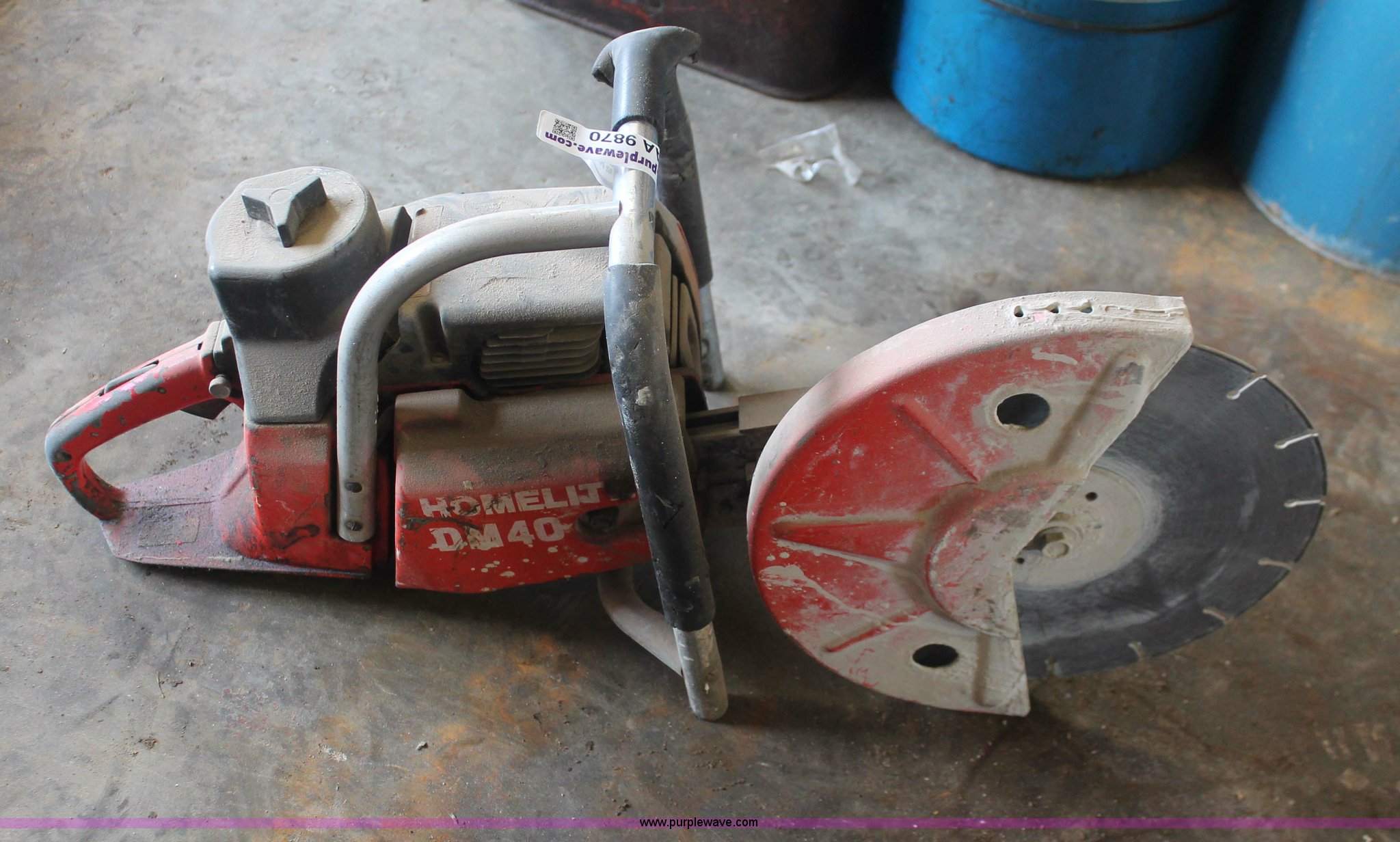 Homelite DM40 12" concrete saw in Pierre, SD Item AA9870 sold