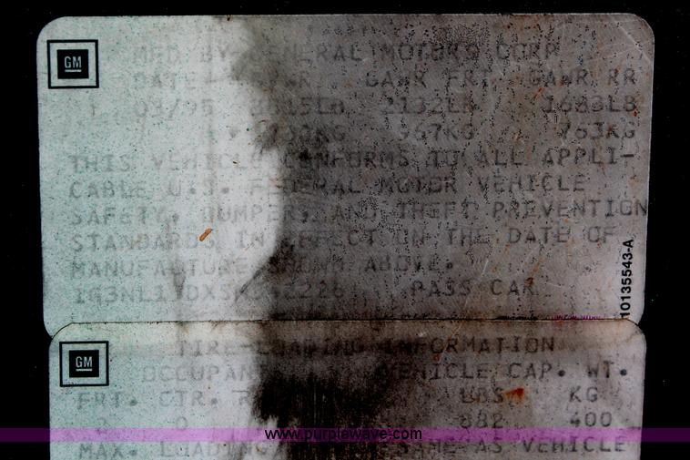 image for item V9099 1995 Oldsmobile Achieva