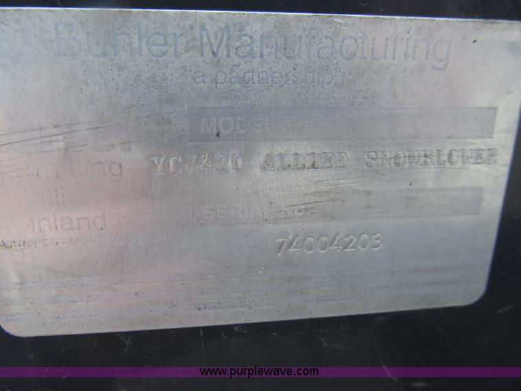 image for item D7429 Buhler/Allied YC7420 snow blower