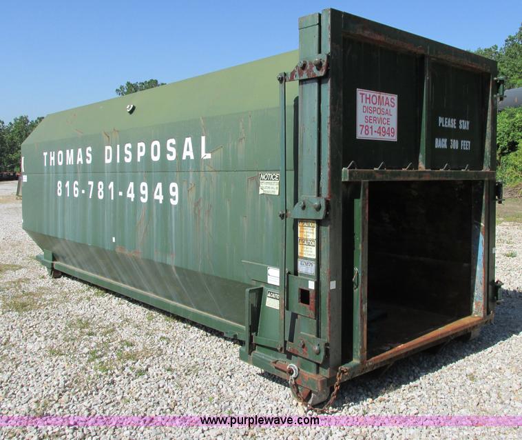 image for item F5134 2001 McClain Ez-Pack roll-off container