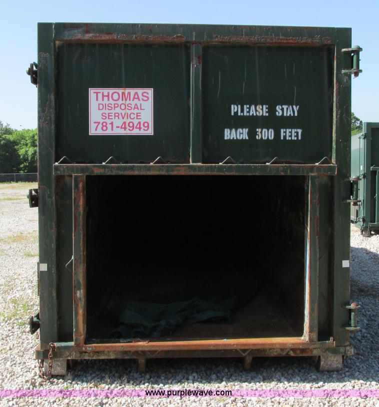 image for item F5134 2001 McClain Ez-Pack roll-off container