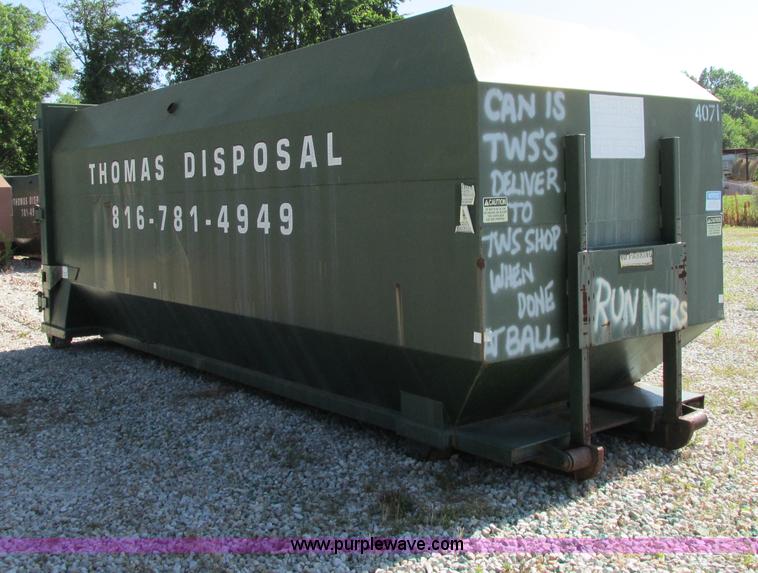 image for item F5134 2001 McClain Ez-Pack roll-off container