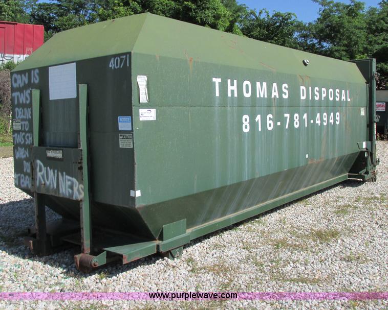 image for item F5134 2001 McClain Ez-Pack roll-off container