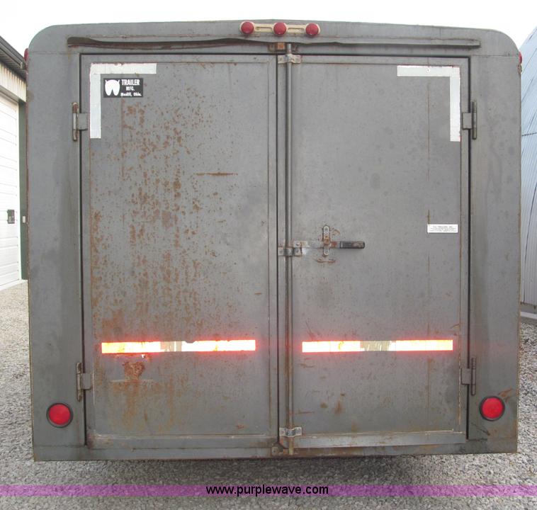 image for item F7026 1997 WW 16'L enclosed tandem axle cargo trailer