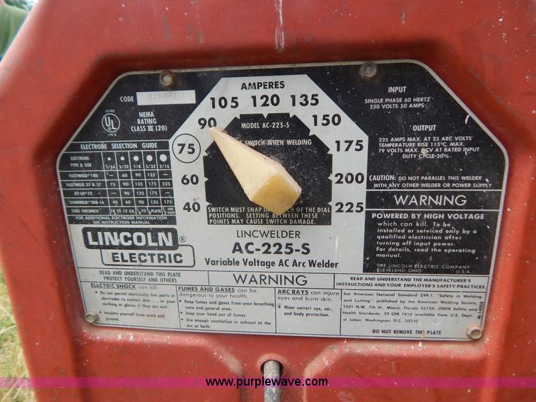 image for item G9474 Lincoln Electric AC-255-S arc welder