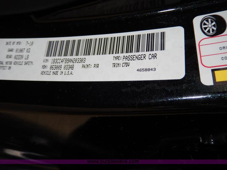 image for item H3039 2010 Dodge Avenger SXT