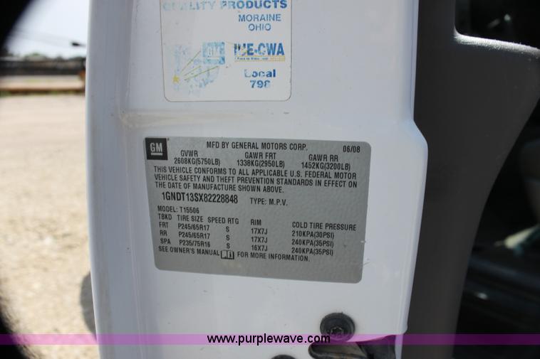 image for item H7430 2008 Chevrolet Trail Blazer LS SUV