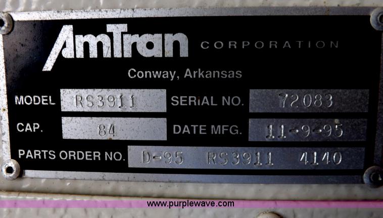 image for item I7721 1996 American Transportation bus