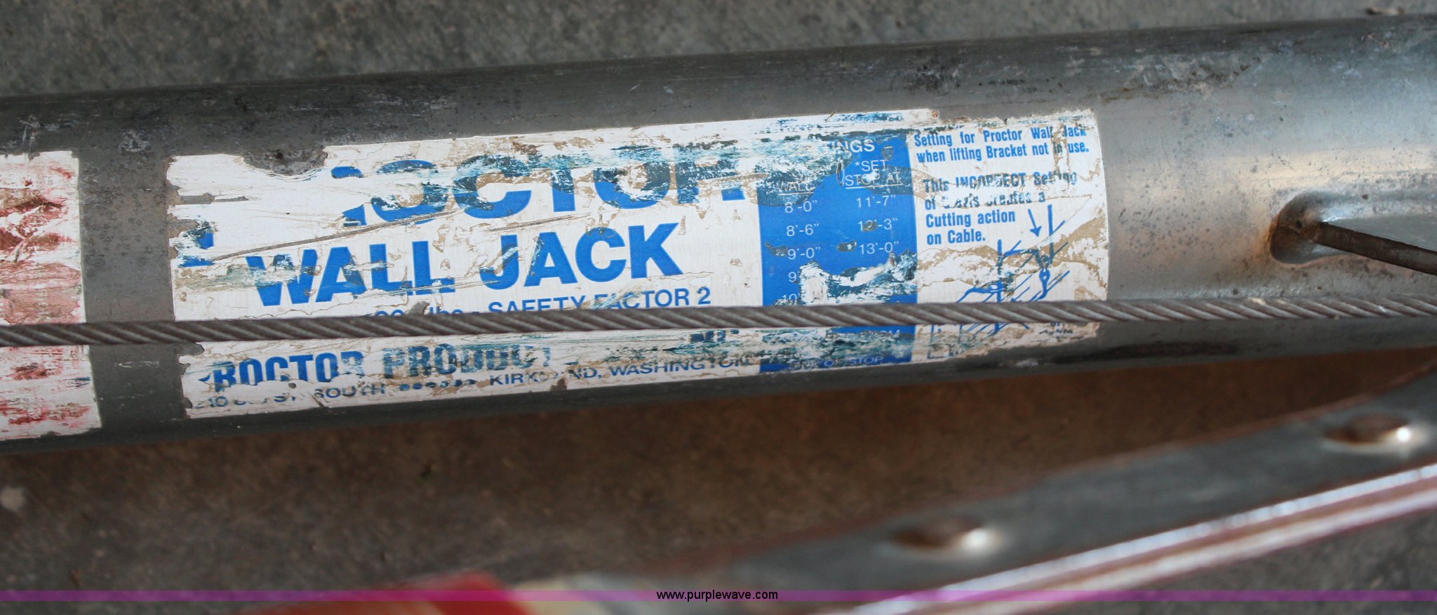 (3) Proctor wall jacks in Wathena, KS Item AU9186 sold Purple Wave