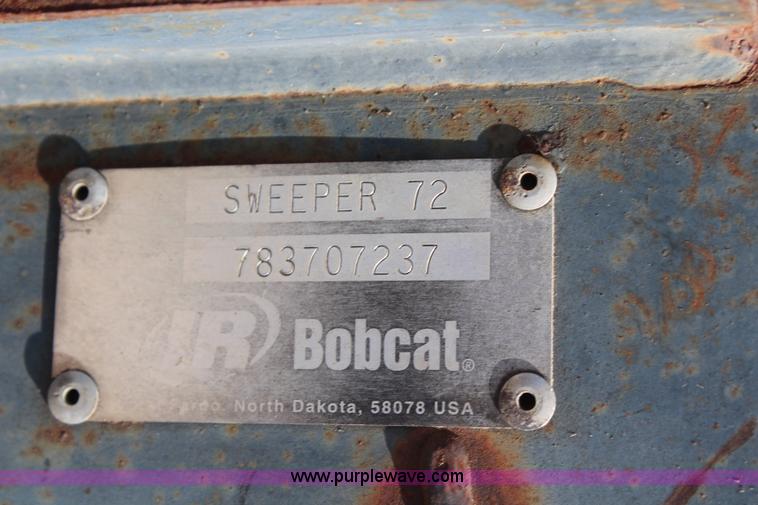 image for item AU9164 Bobcat 72" sweeper skid steer attachment