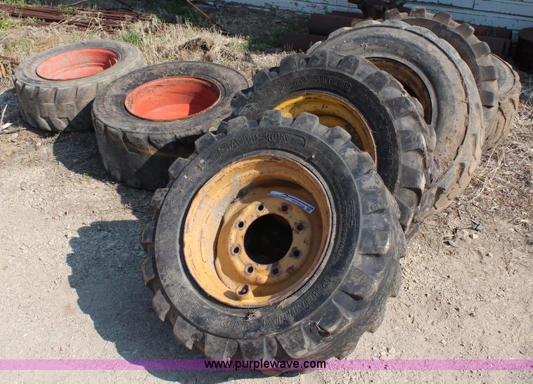 image for item AU9168 (7) skid steer tires and wheels