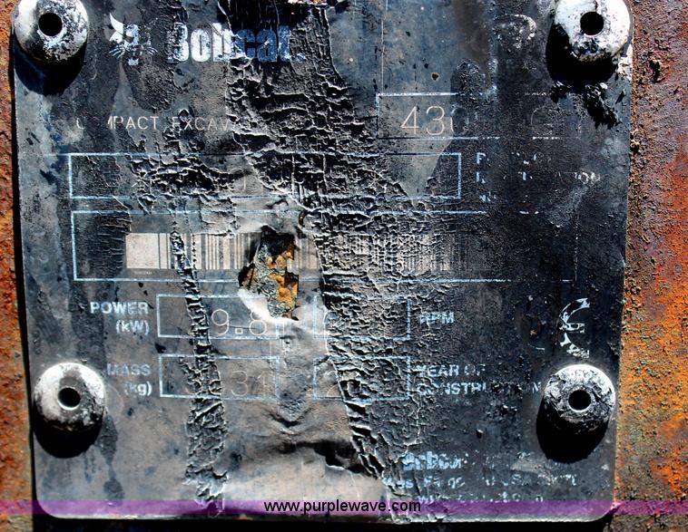 image for item AU9204 Bobcat 430 Fast Track compact excavator