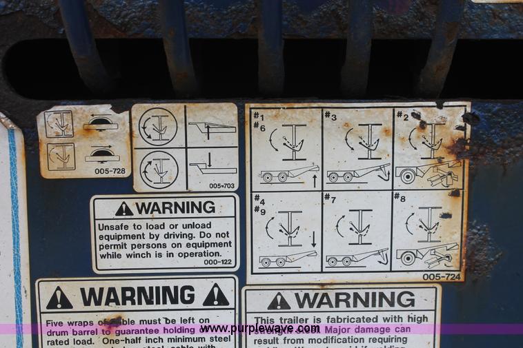 image for item D4770 2006 Trail-Eze TE80HT heavy duty hydraulic tail trailer