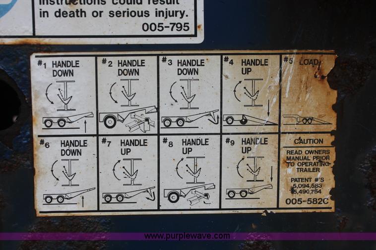 image for item D4770 2006 Trail-Eze TE80HT heavy duty hydraulic tail trailer