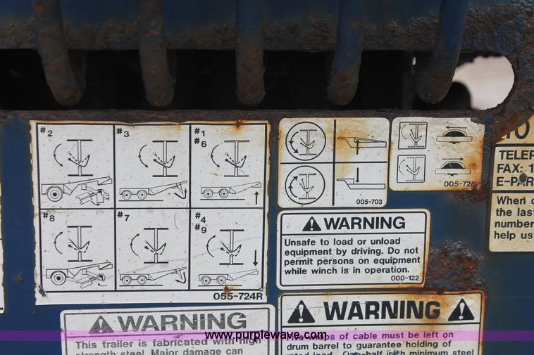 image for item D4770 2006 Trail-Eze TE80HT heavy duty hydraulic tail trailer