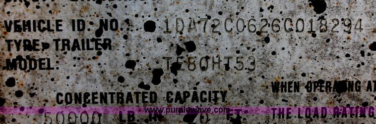 image for item D4770 2006 Trail-Eze TE80HT heavy duty hydraulic tail trailer