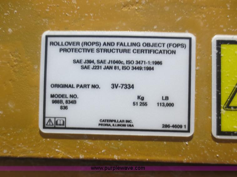 image for item D5972 1992 Caterpillar 988B wheel loader