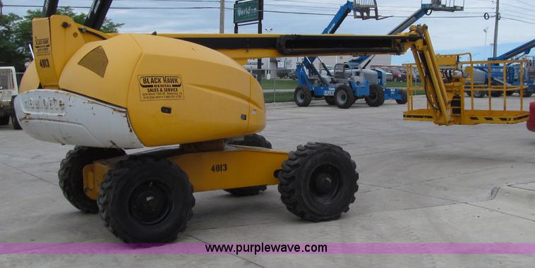 image for item D7425 2003 Haulotte HB44J rough terrain telescopic manlift
