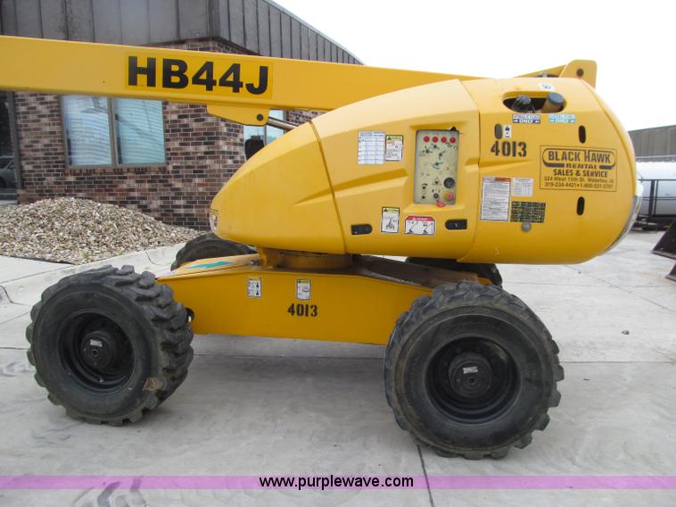 image for item D7425 2003 Haulotte HB44J rough terrain telescopic manlift