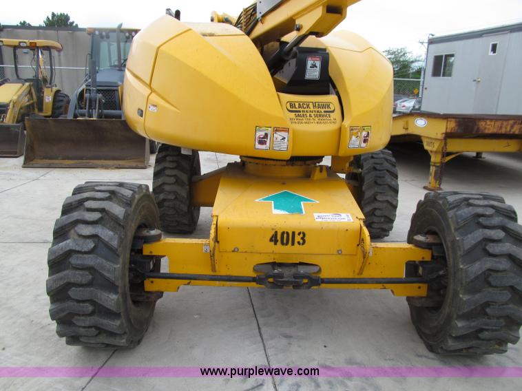 image for item D7425 2003 Haulotte HB44J rough terrain telescopic manlift