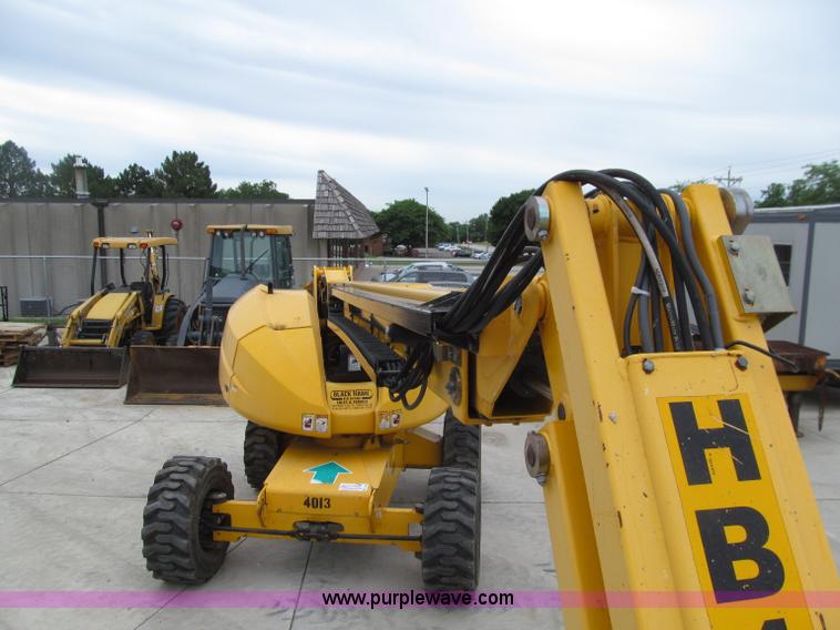 image for item D7425 2003 Haulotte HB44J rough terrain telescopic manlift