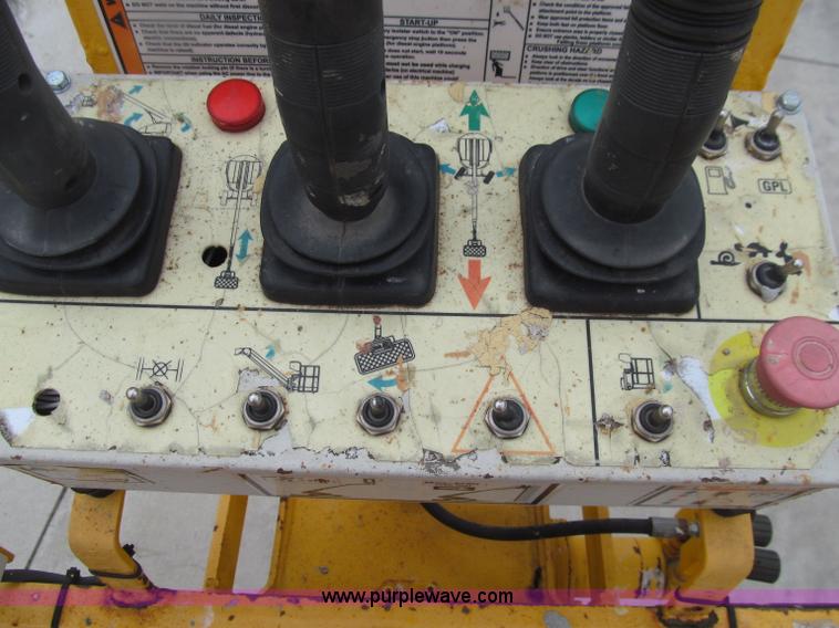 image for item D7425 2003 Haulotte HB44J rough terrain telescopic manlift