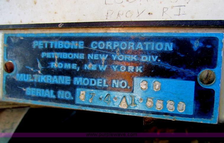 image for item E7276 Pettibone 30 Multikrane rough terrain crane