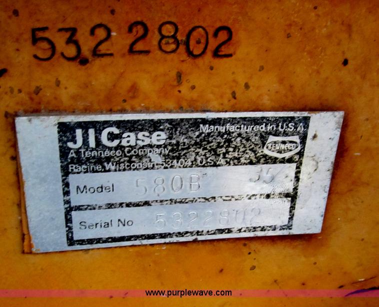 image for item E7540 1975 Case 580B Construction King backhoe