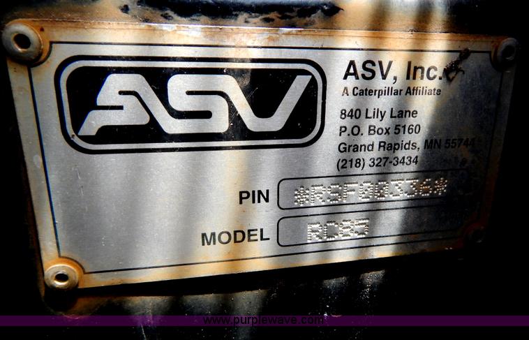 image for item F4028 ASV Posi-Track RC-85 track skid steer