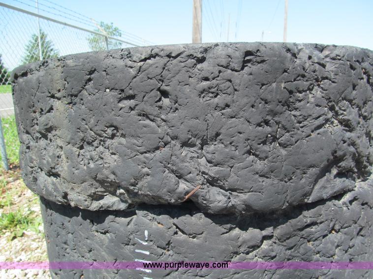 image for item F5093 (4) solid skid steer tires and wheels