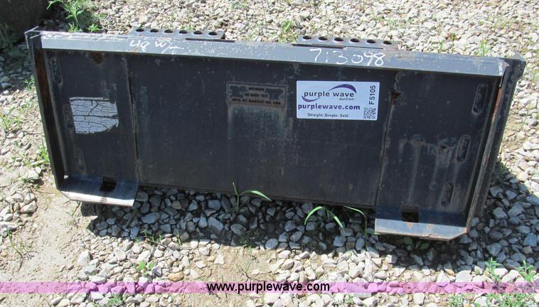 image for item F5105 Bobcat 48" dirt skid steer bucket