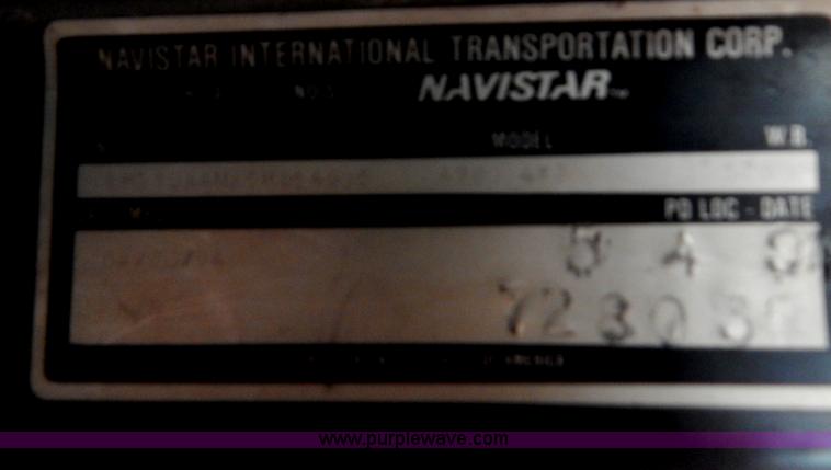 image for item F5112 1995 International 4900 Crew Cab dump truck