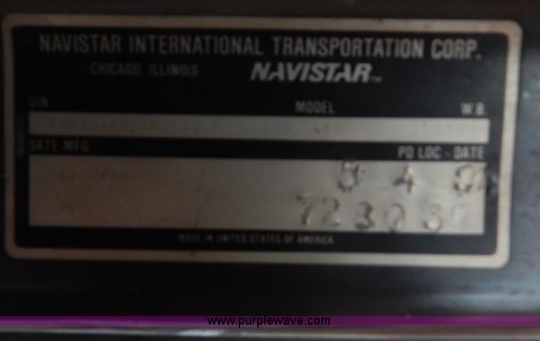 image for item F5112 1995 International 4900 Crew Cab dump truck