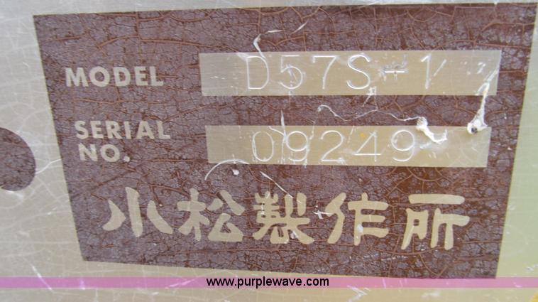 image for item G2019 1985 Komatsu D57S track loader