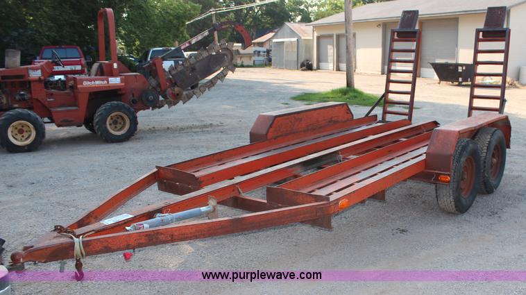 image for item G5206 1978 Belshe tandem axle trencher trailer