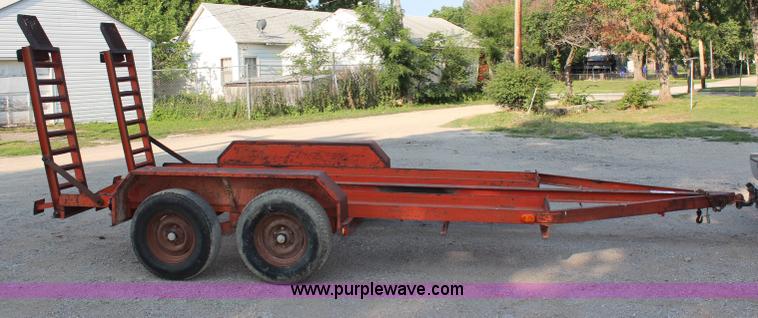 image for item G5206 1978 Belshe tandem axle trencher trailer