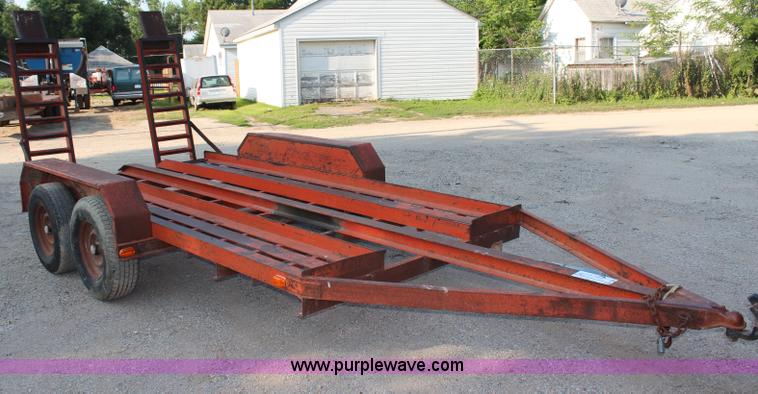 image for item G5206 1978 Belshe tandem axle trencher trailer