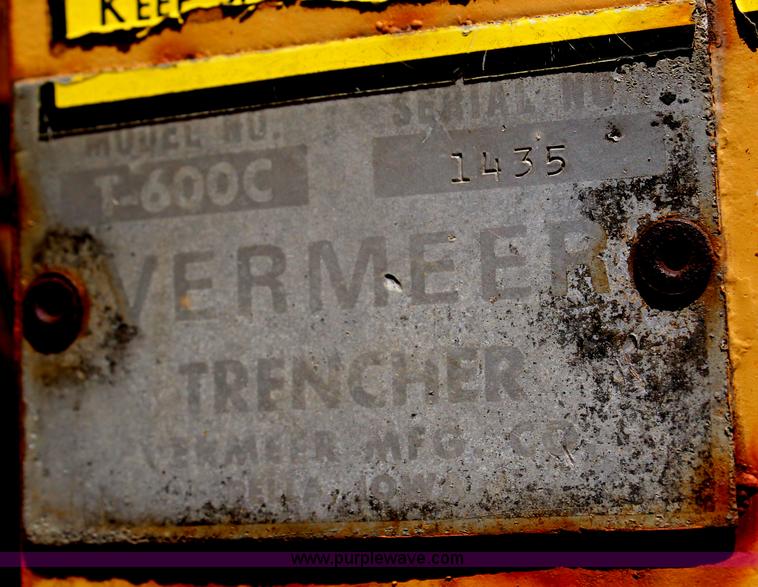 image for item G5224 Vermeer T600C trencher