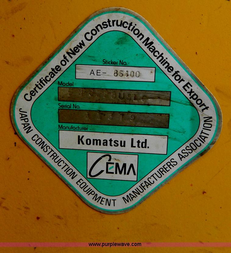 image for item G7899 1999 Komatsu PC228USLC-1 excavator