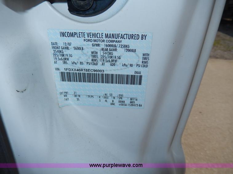 image for item H3034 2008 Ford F450 XLT Super Duty flatbed truck