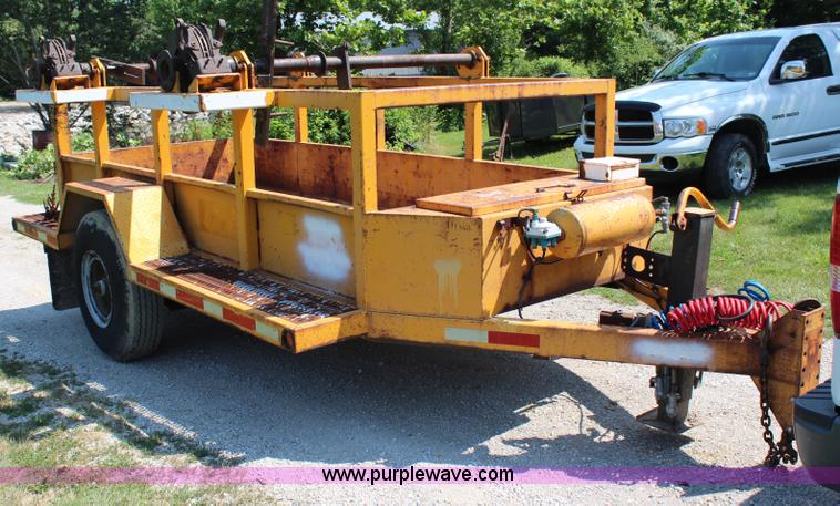 image for item H6733 1989 Brooks Brothers double spool trailer