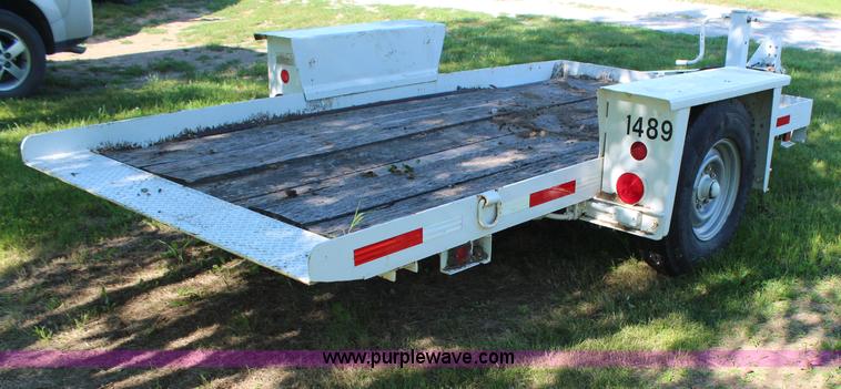 image for item H6745 1997 Belshe tilt bed trailer