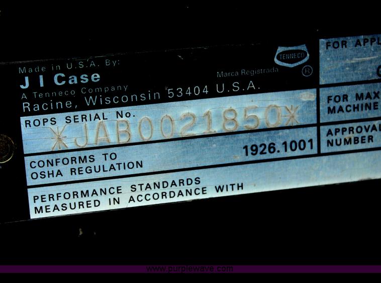 image for item H7394 1992 Case 580 Super K backhoe