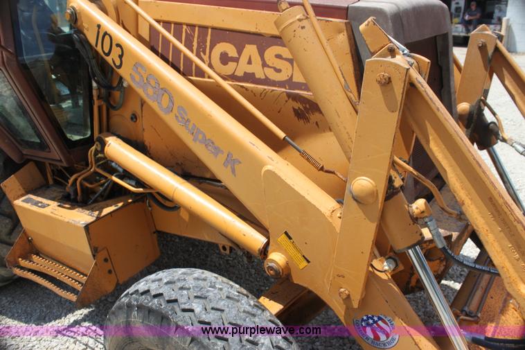 image for item H7394 1992 Case 580 Super K backhoe