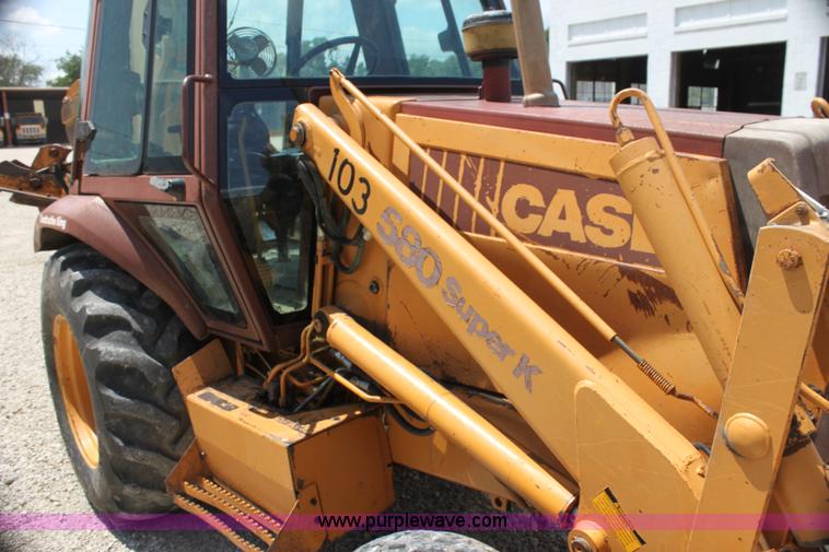 image for item H7394 1992 Case 580 Super K backhoe
