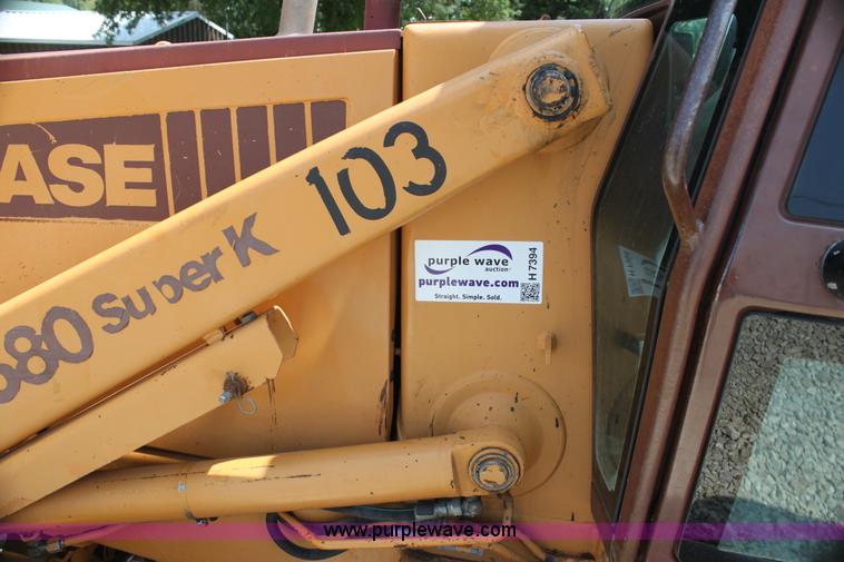 image for item H7394 1992 Case 580 Super K backhoe