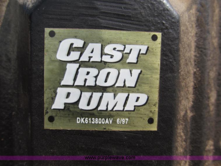 image for item K9727 1999 Campbell Hausfeld 60 gallon vertical air compressor